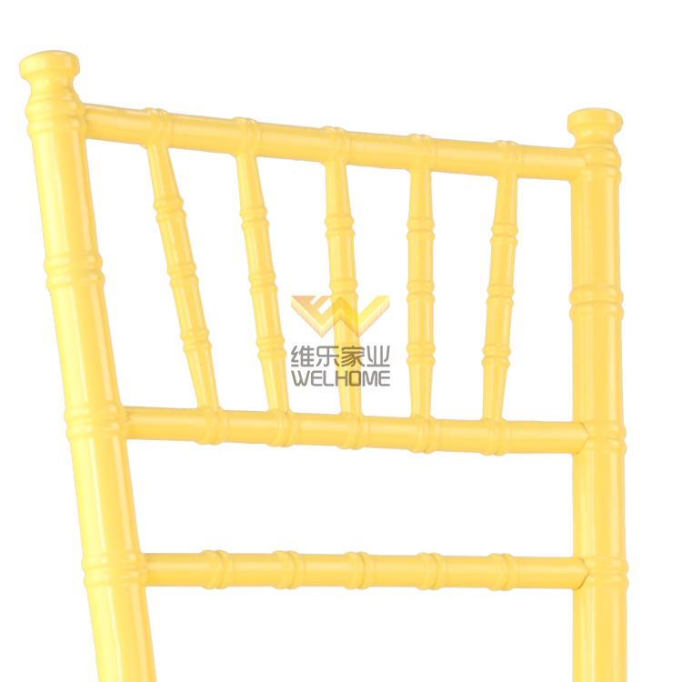 Yellow solid wood chiavari chair for wedding/event
